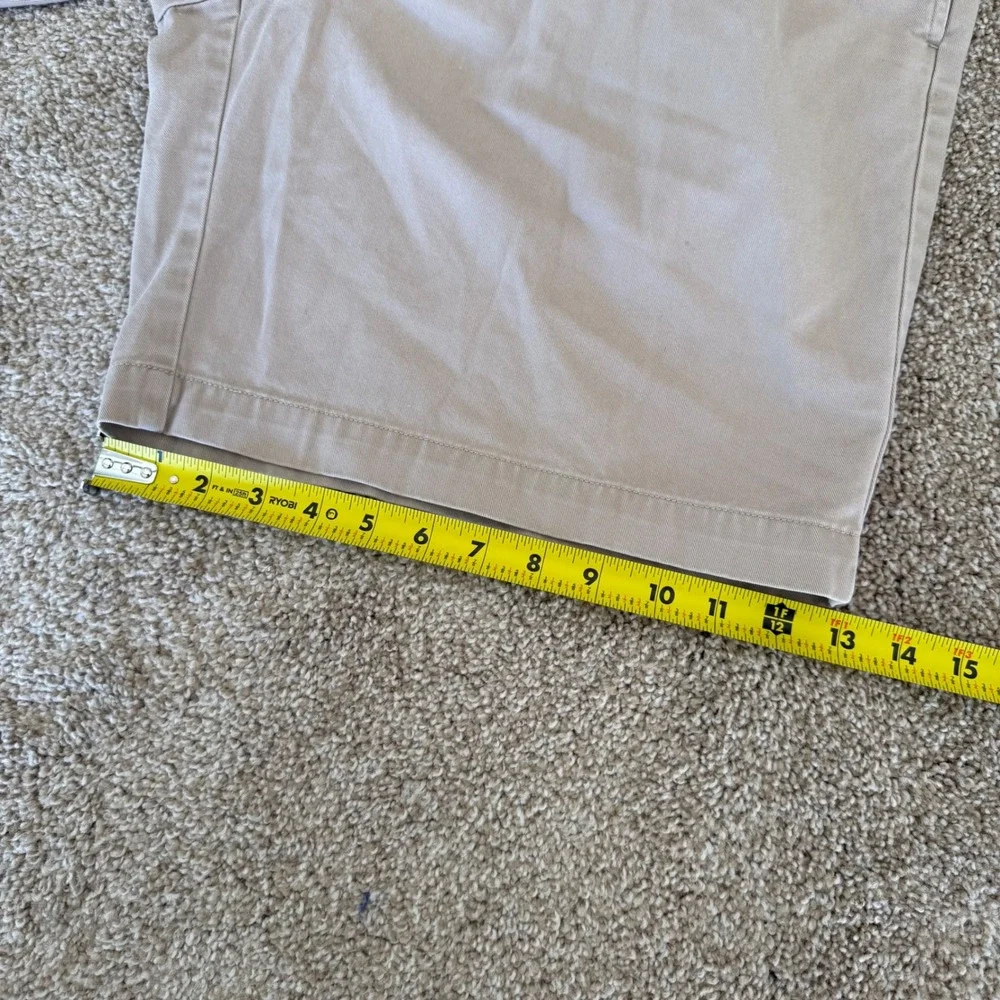 Polo Ralph Lauren Tyler Short Mens 34 (fits 32) Khaki Tan Pleated Chino Shorts